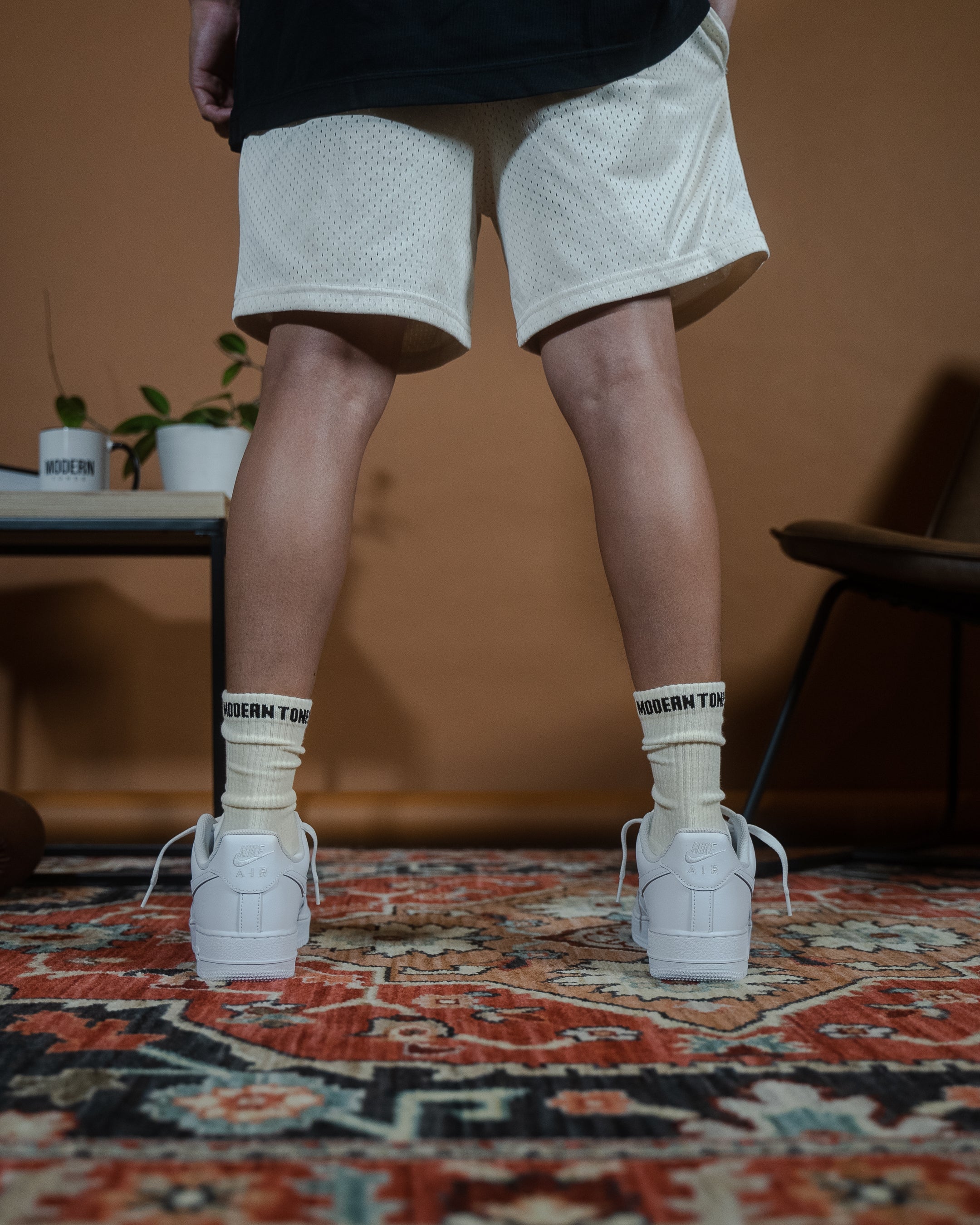LOGO SPORT SOCKS - CREAM