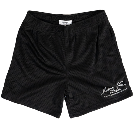 MT ATELIER MESH SHORTS - BLACK