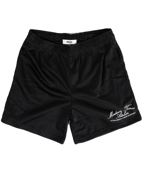 MT ATELIER MESH SHORTS - BLACK – Modern Tones