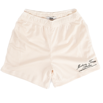 MT ATELIER MESH SHORTS - CREAM