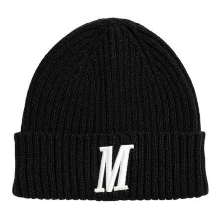 M KNIT BEANIE - BLACK