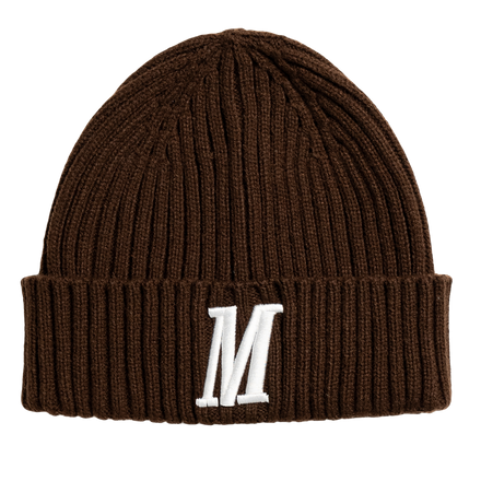 M KNIT BEANIE - MOCHA