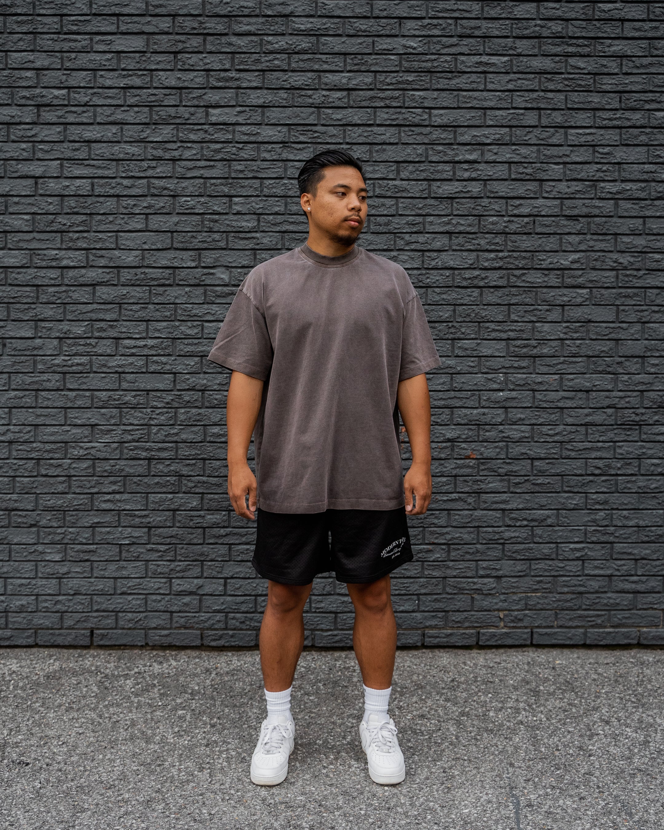 SIGNATURE T-SHIRT - WASHED BROWN