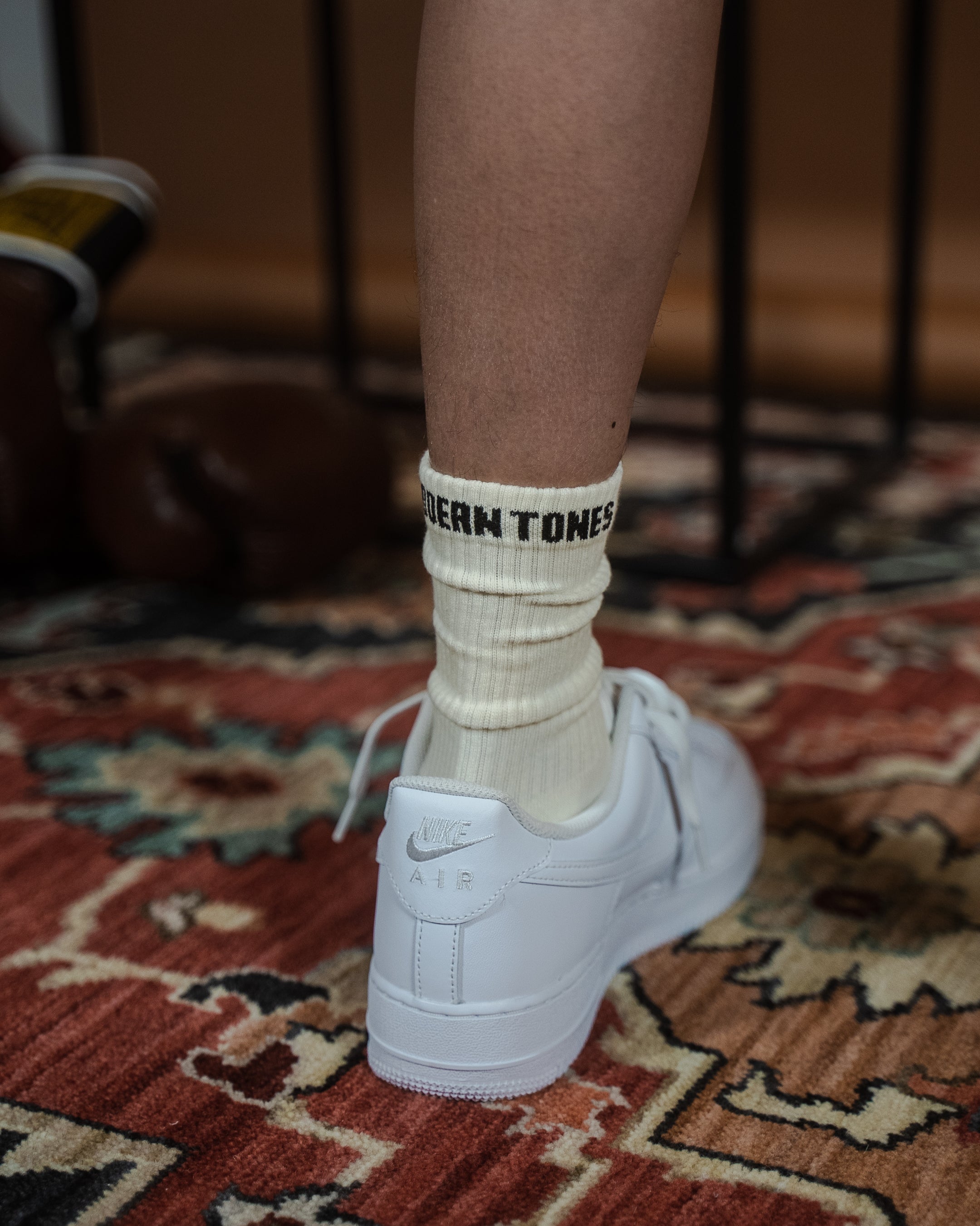 LOGO SPORT SOCKS - CREAM