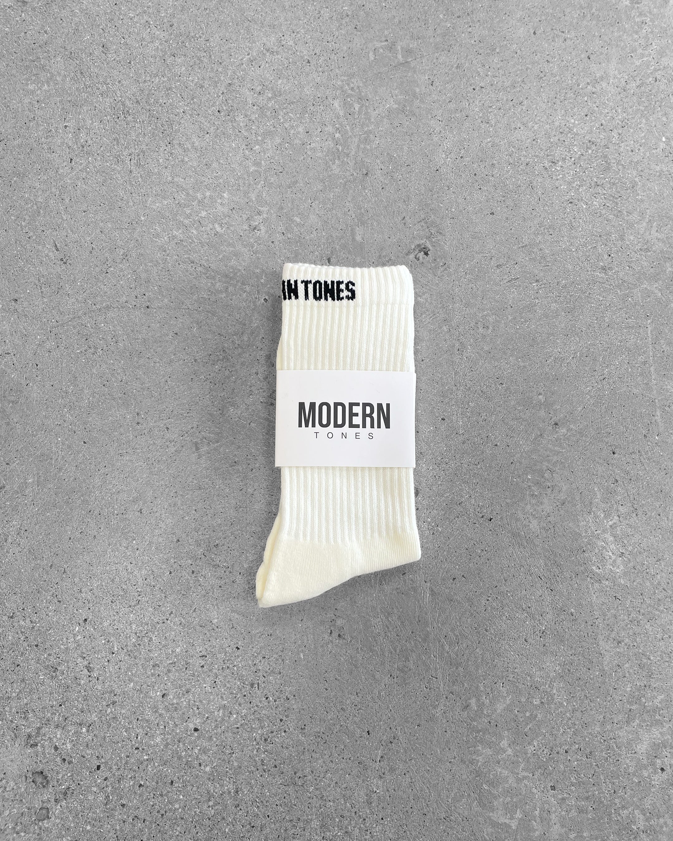 LOGO SPORT SOCKS - CREAM