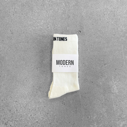 LOGO SPORT SOCKS - CREAM